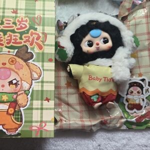 Baby Three Christmas Carnival Blind Box Confirmed Santa Kitten